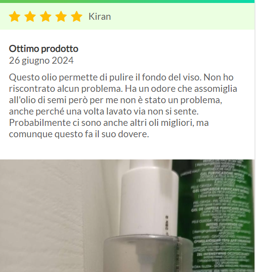 OLIO DETERGENTE PELLE SENSIBILE - SKINCARE