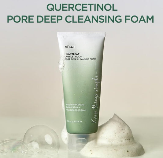 ANUA HEARTLEAF QUERCETINOL PORE DEEP CLEANSING FOAM 150ml - SKIN CARE