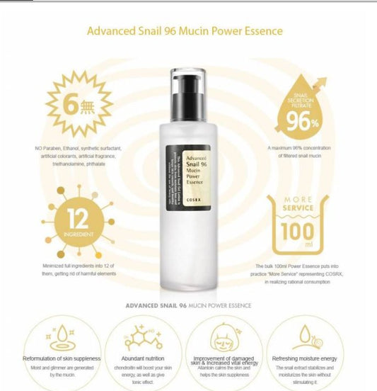 COSRX Advanced Snail 96 Mucin Power Essence 100 ml - SKIN CARE