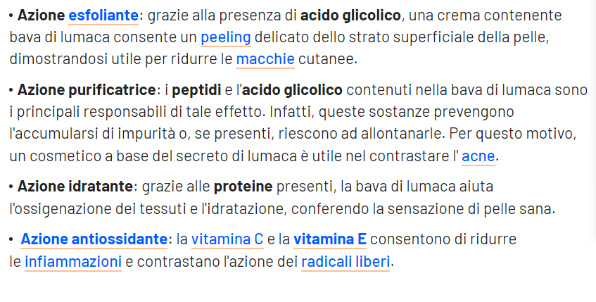 CREMA BAVA DI LUMACA - ANTIAGE IDRATARE ILLUMINARE - SKIN CARE