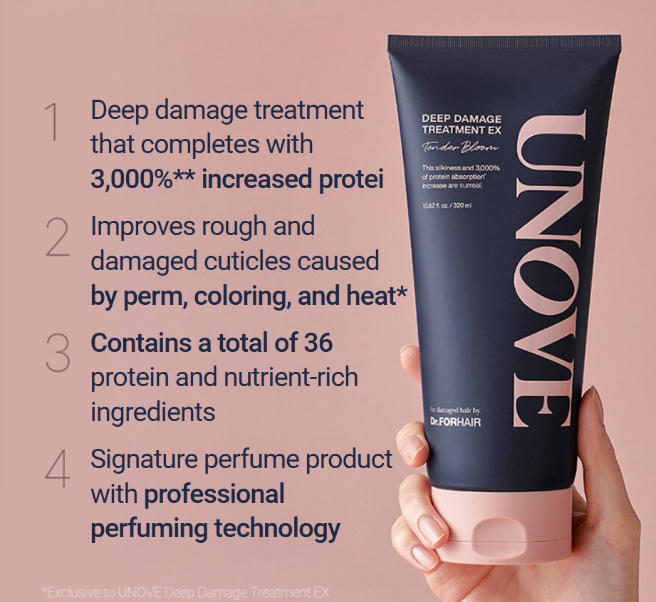 Dr. FORHAIR - UNOVE - Deep Damage Treatment EX - 320ml - SKIN CARE