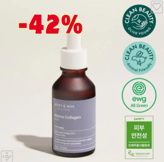 MARY & MAY 95% Marine Collagene Serum 30ml - SKIN CARE